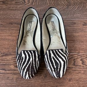 Michael Kors calf hair flats